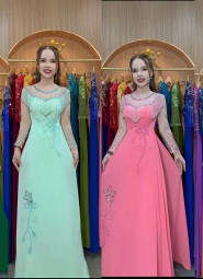  ÁO DÀI DẠ HỘI ĐỎ ĐÔ - DH1065